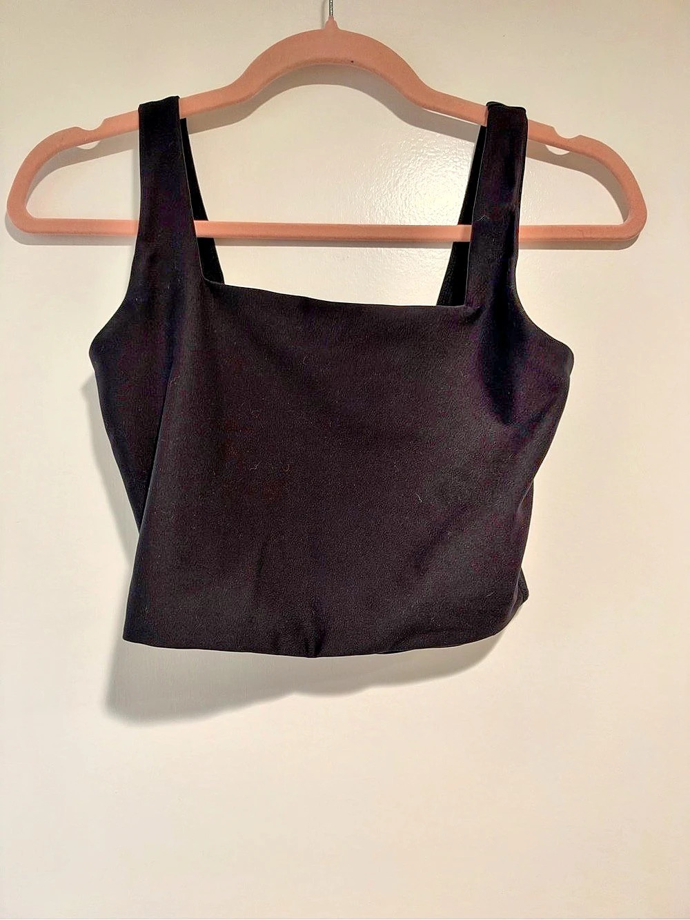 YPB black cropped tank top